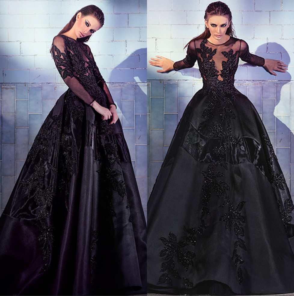 Fashion Black Beaded Evening Dresses With Long Sleeves Sheer Jewel Neck Sequined Prom Gowns A Line Appliqued Satin Plus Size Formal Dress, Silver
Fashion Black Beaded Evening Dresses With Long Sleeves Sheer Jewel Neck Sequined Prom Gowns A Line Appliqued Satin Plus Size Formal Dress, Silver