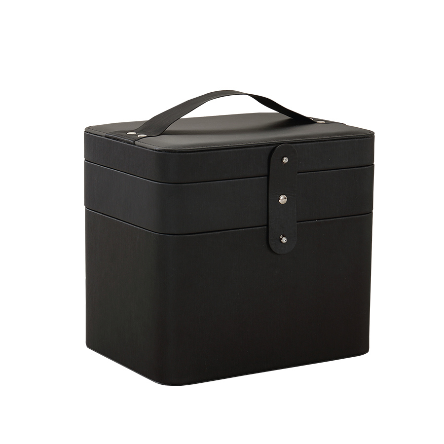 2019 New Pu Leather Women Makeup Boxes Multi-function Portable Cosmetic Case Design Lager Capacity Storage Box Make Up Bag, Black
2019 New Pu Leather Women Makeup Boxes Multi-function Portable Cosmetic Case Design Lager Capacity Storage Box Make Up Bag, Black