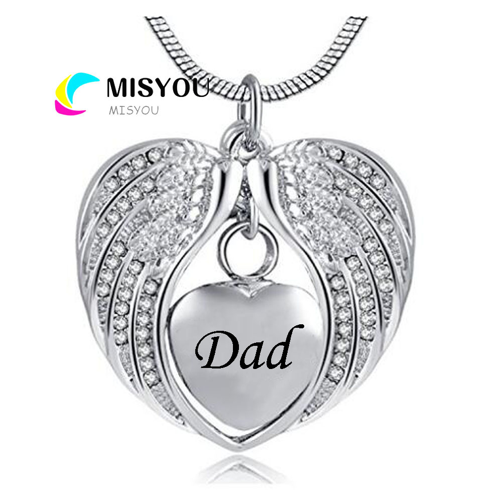 Custom all sorts of namad heart-shaped wing urn funeral cremation necklace pendant fashion jewelry.
Custom all sorts of namad heart-shaped wing urn funeral cremation necklace pendant fashion jewelry.
