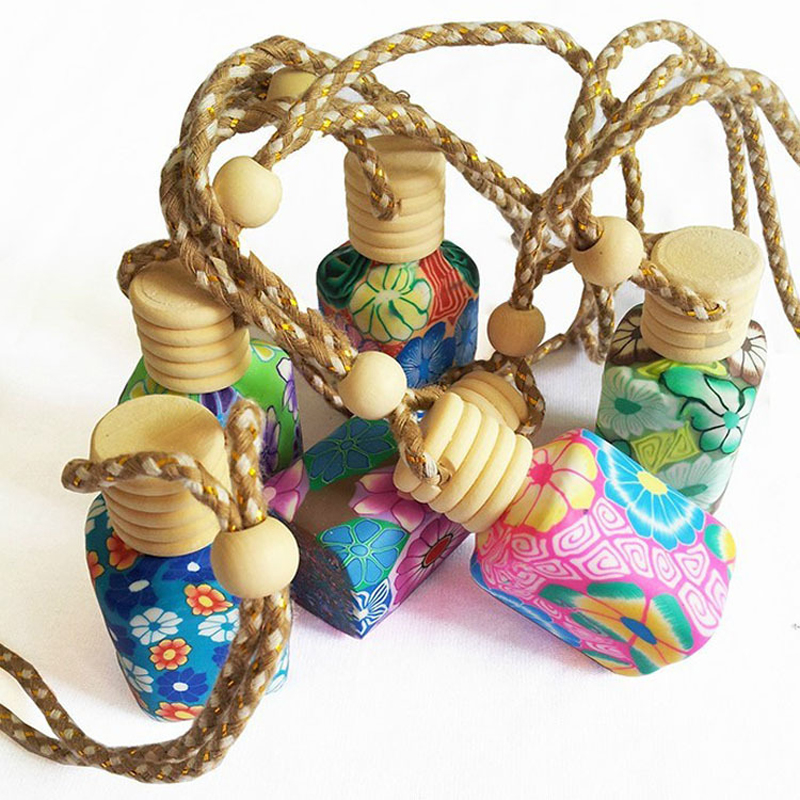 100pcs/lot Mini Car Perfume Bottles Polymer Clay empty small perfume refillable bottle Car Pendant Hanging Cute Air Freshener Carrier
100pcs/lot Mini Car Perfume Bottles Polymer Clay empty small perfume refillable bottle Car Pendant Hanging Cute Air Freshener Carrier