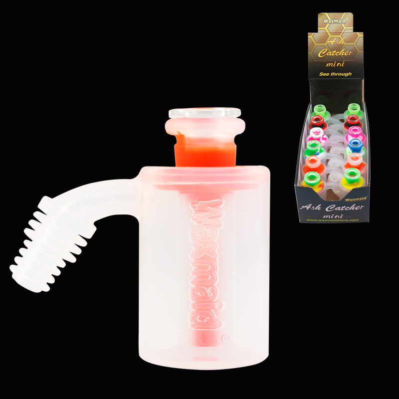 Silicone Ash Catcher Waxmaid Unique Unbreakable 14mm Joint Ash Catcher for Smoking Tobacco Water Pipe Dab Rig with Display Box
Silicone Ash Catcher Waxmaid Unique Unbreakable 14mm Joint Ash Catcher for Smoking Tobacco Water Pipe Dab Rig with Display Box