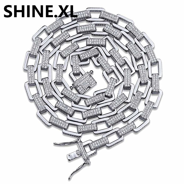 Hip Hop Mens 14K Gold Silver Plated Iced Out CZ Square Anchor Bling Chain Link Necklace Jewelry Men Gift Idea
Hip Hop Mens 14K Gold Silver Plated Iced Out CZ Square Anchor Bling Chain Link Necklace Jewelry Men Gift Idea