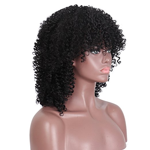 Short kinky curly lace front human hair wigs for black women afro wig 10inch 130%density African american