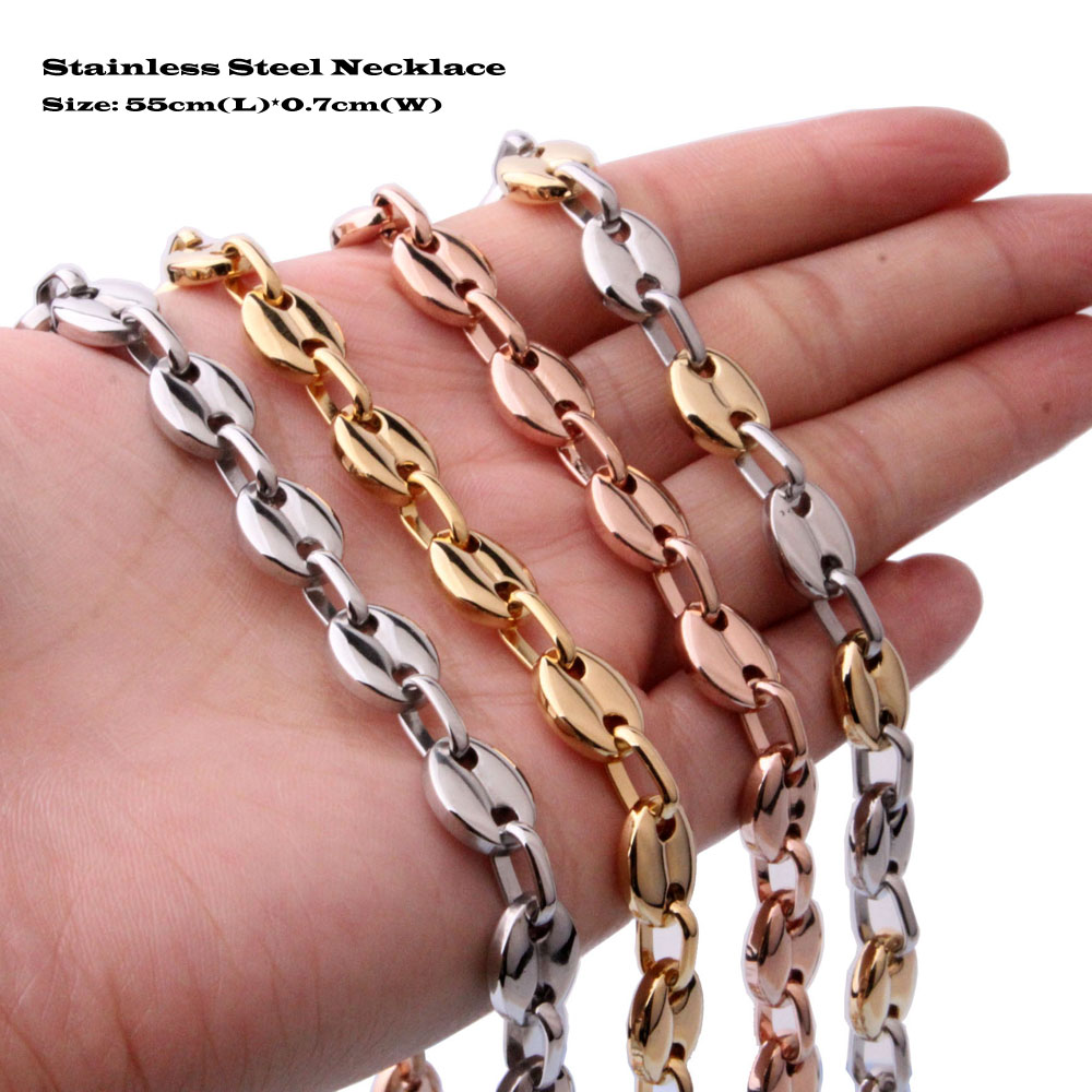 316L Stainless Steel Unisex Fashion Link Necklace High Polished Mens and Womens Hip Hop Punk Buttons Chain 4 Color
316L Stainless Steel Unisex Fashion Link Necklace High Polished Mens and Womens Hip Hop Punk Buttons Chain 4 Color