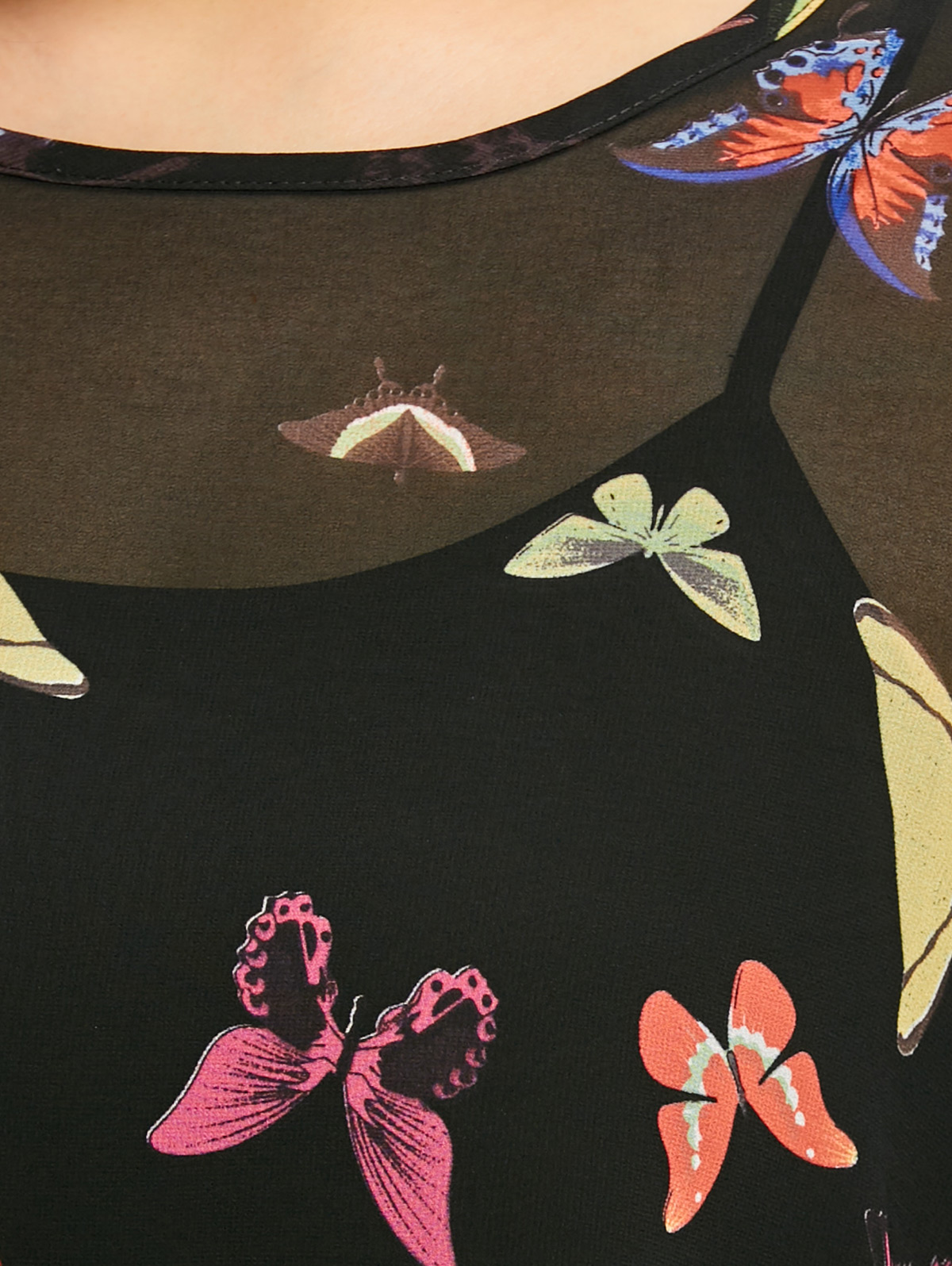 Gamiss Women Butterfly Print Plus Size Chiffon Blouse Casual Batwing Sleeve Long Blouses Shirts 2018 Fashion Tops Blusas 5XL