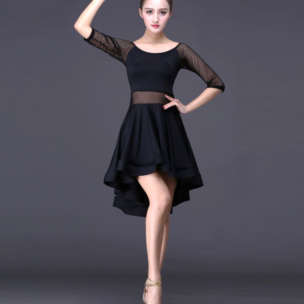 Latin Dance Dress Women CHEAPEST Salsa Dance Competition Dresses Samba Costumes Tango D0314 Mesh Sleeve Big Hem, Black
Latin Dance Dress Women CHEAPEST Salsa Dance Competition Dresses Samba Costumes Tango D0314 Mesh Sleeve Big Hem, Black