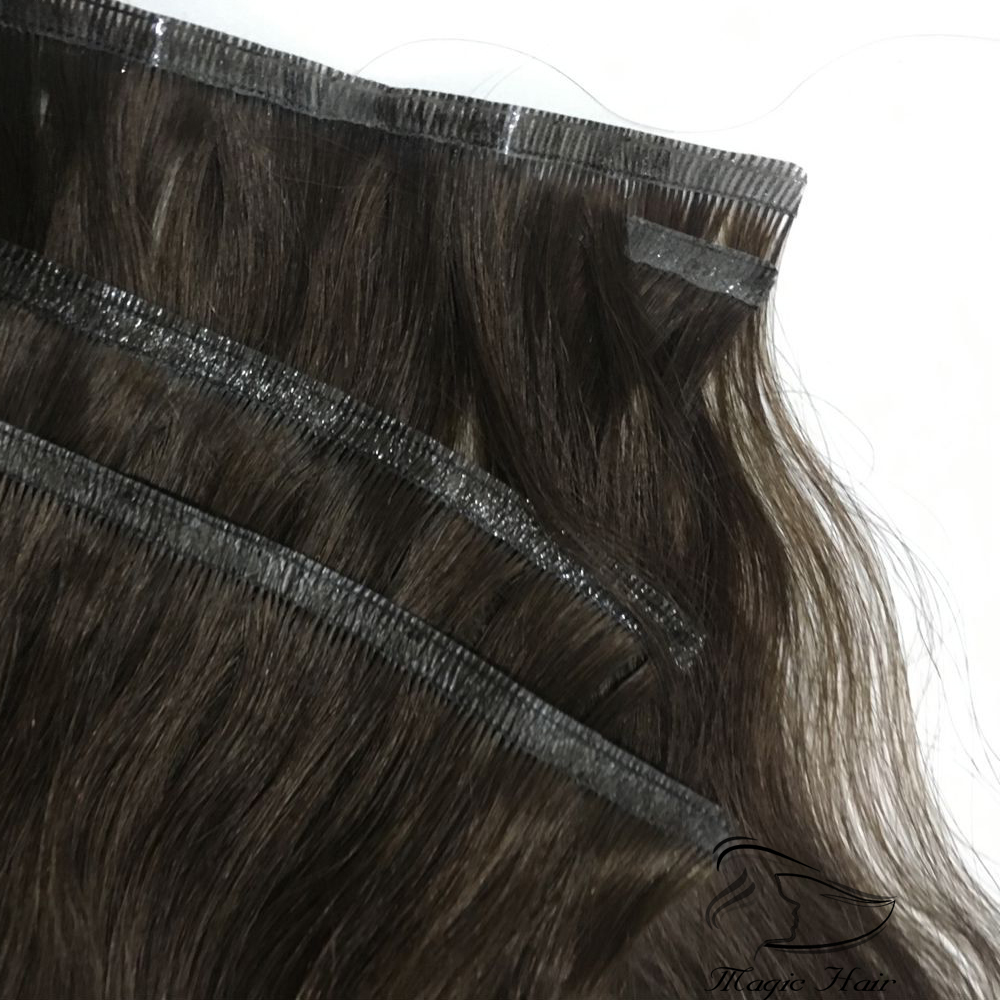 9A Brazilian Straight Human Hair Weft 100% Unprocessed Virgin Hair 3#Color Or 613# Light Brown Seamless Hair Weft