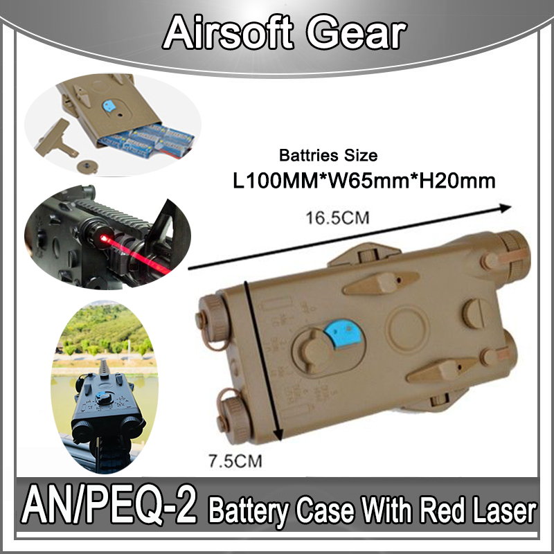 Element Airsoft AN/PEQ-2 Battery Case with Red laser VersionBattery Box PEQ2 Style dummy No functional For GBB/AEG Wargame Paintball Softair, Black
Element Airsoft AN/PEQ-2 Battery Case with Red laser VersionBattery Box PEQ2 Style dummy No functional For GBB/AEG Wargame Paintball Softair, Black