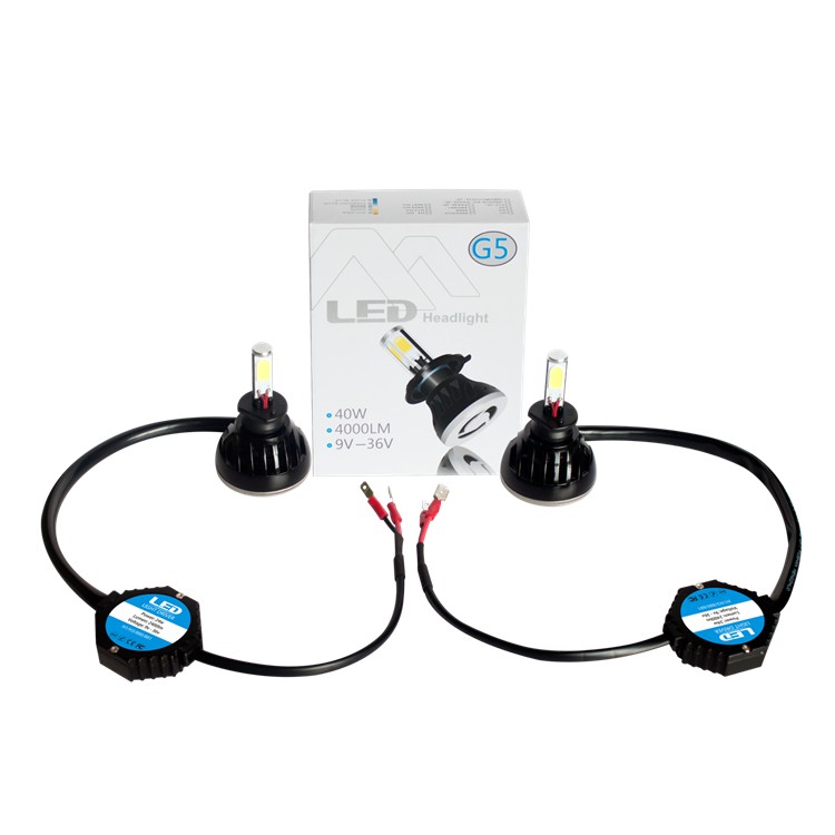 Shipping by DHL G5 car LED Headlights H4 H1 H3 H7 H8 9005 COB 80W 8000LM AUTO headlights headlamp kit Front Bulb 6000K