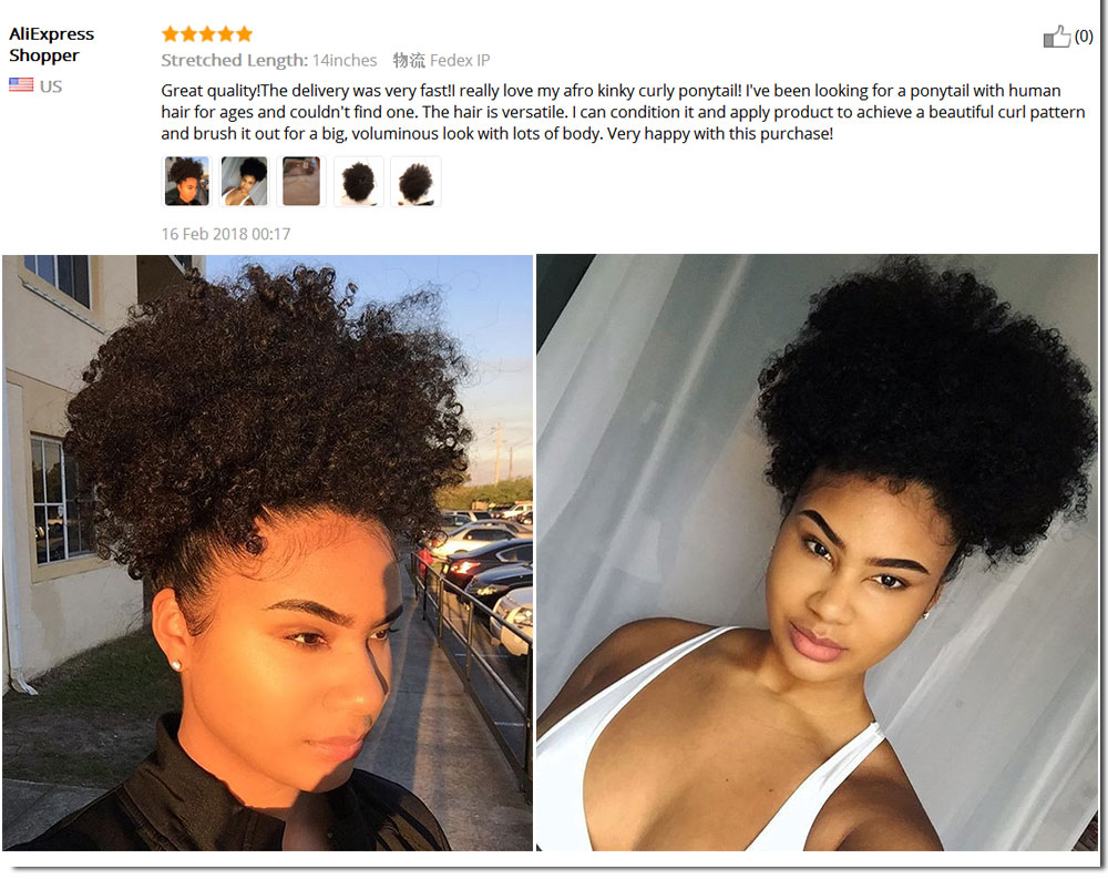 Kinky curly Ponytail Extensions for Black Women 100 Indian remy Drawstring Hair Ponytail Hairpieces Clip in Ponytail natural black 1b