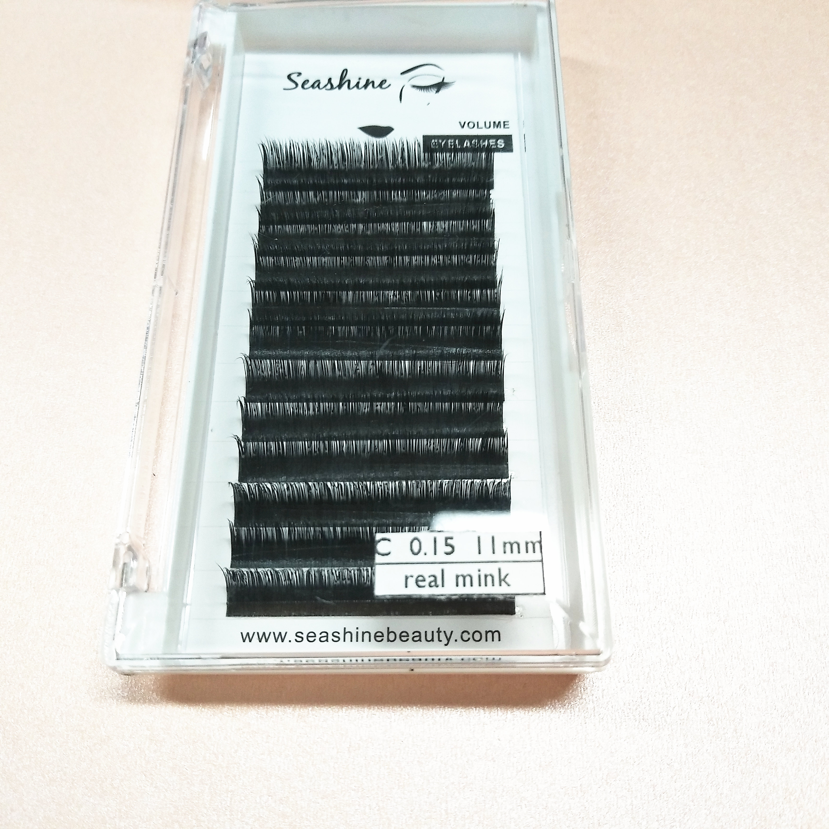 Seashine mink eyelash extension real mink material 0.15 thickness B curl 8-15mm single length in stock free shipping
Seashine mink eyelash extension real mink material 0.15 thickness B curl 8-15mm single length in stock free shipping