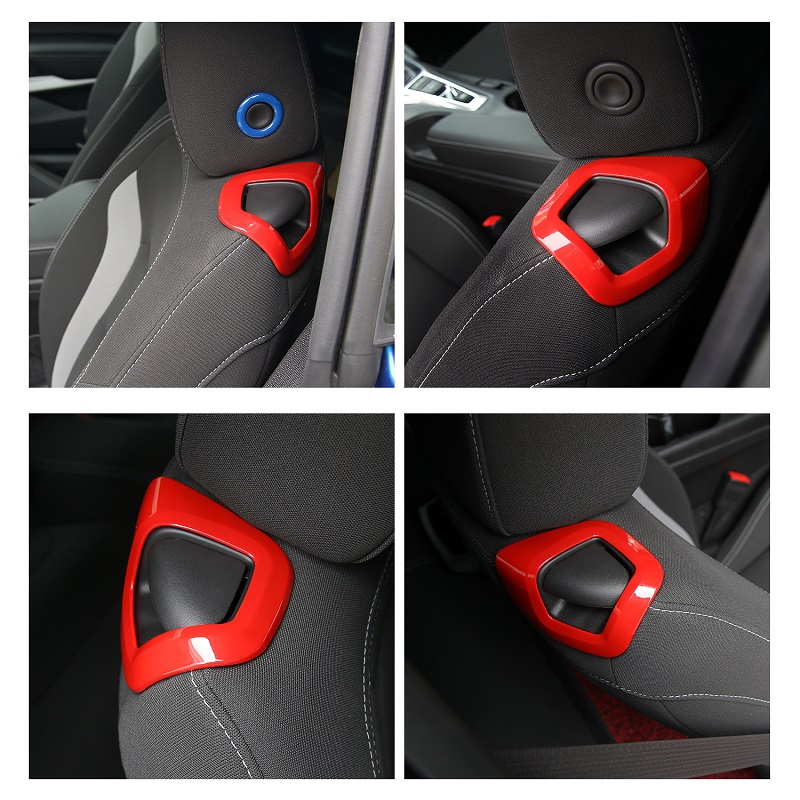 Seat Backrest Manual Seat Adjustment Handle Cover Trim Car interior Decoration for Chevrolet Camaro 2017+ ABS 6 colors