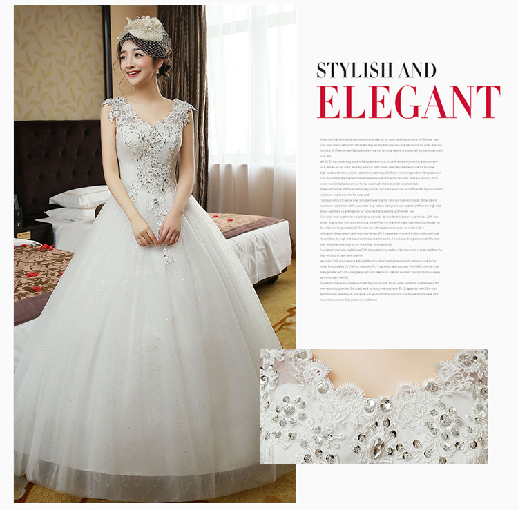 New Spring and Summer cheap white wedding frock lace up princess wedding dress romantic wedding gown dresses vestido de noiva