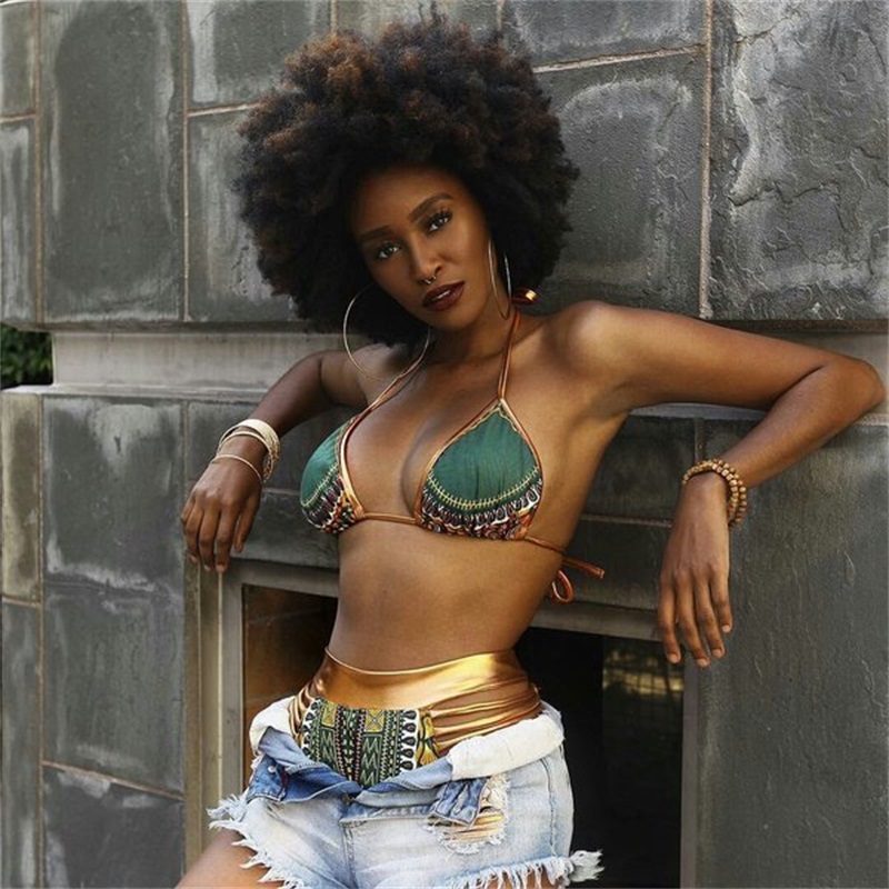 Woman Swimsuit Swimwear Lady Bikini Femme African Print Two Piece Suits Bath Sexy Geometric High Waist Gold 20zy V
Woman Swimsuit Swimwear Lady Bikini Femme African Print Two Piece Suits Bath Sexy Geometric High Waist Gold 20zy V