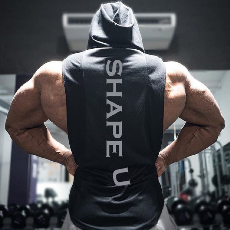 Men's Muscle Fitness Hoodies Tank Tops Male Sleeveless Casual Gymnasium Active Workout Hooded T-Shirts Vests Pullovers, White;black
Men's Muscle Fitness Hoodies Tank Tops Male Sleeveless Casual Gymnasium Active Workout Hooded T-Shirts Vests Pullovers, White;black