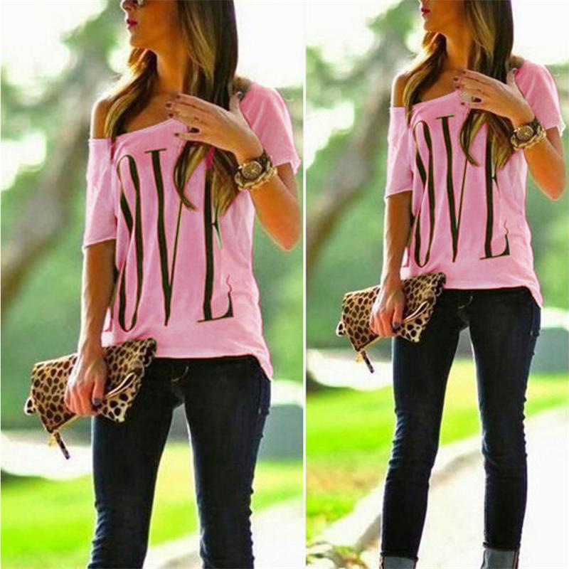 Free Shipping 8 Styles Women Round Collar T Shirt Loose LOVE Letter Print Casual Female Off Shoulder Short Sleeve T-shirt, Black
Free Shipping 8 Styles Women Round Collar T Shirt Loose LOVE Letter Print Casual Female Off Shoulder Short Sleeve T-shirt, Black