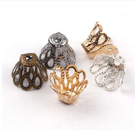 7x8mm Vintage Filigree Metal Cup Hollow Flower Spacer Beads End Caps Pendant DIY Charms Connectors Jewelry Findings
7x8mm Vintage Filigree Metal Cup Hollow Flower Spacer Beads End Caps Pendant DIY Charms Connectors Jewelry Findings