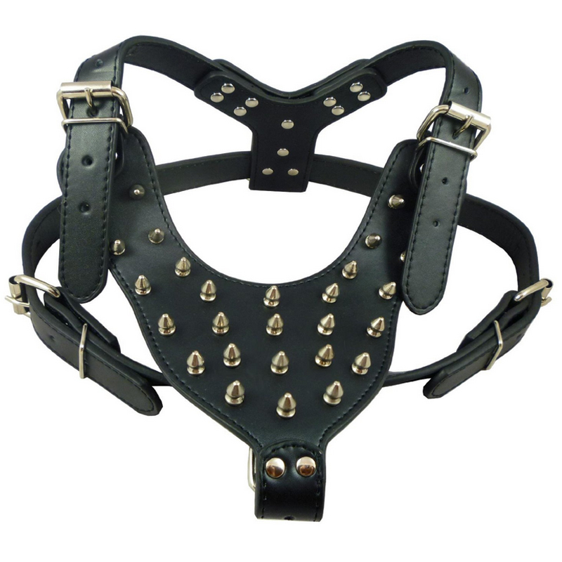 Large Dog Rivets Spiked Studded PU Leather Dog Harness for Pitbull Large Breed Dogs Pet Products
Large Dog Rivets Spiked Studded PU Leather Dog Harness for Pitbull Large Breed Dogs Pet Products