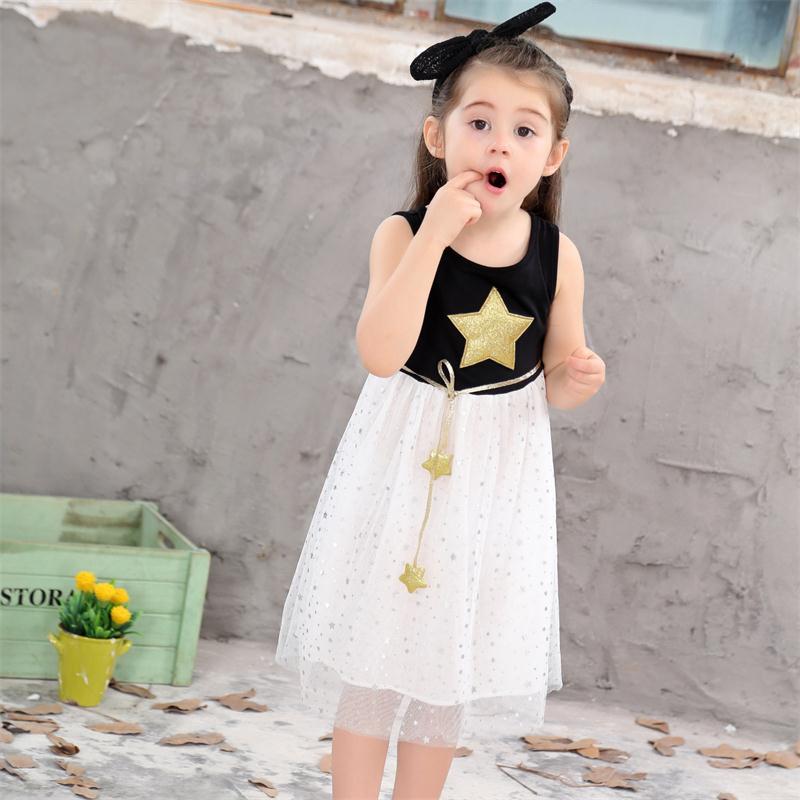 summer baby girl party princess dress new fashion kids Sequins Dress Star Printed with Belt vest Dresses, Black
summer baby girl party princess dress new fashion kids Sequins Dress Star Printed with Belt vest Dresses, Black