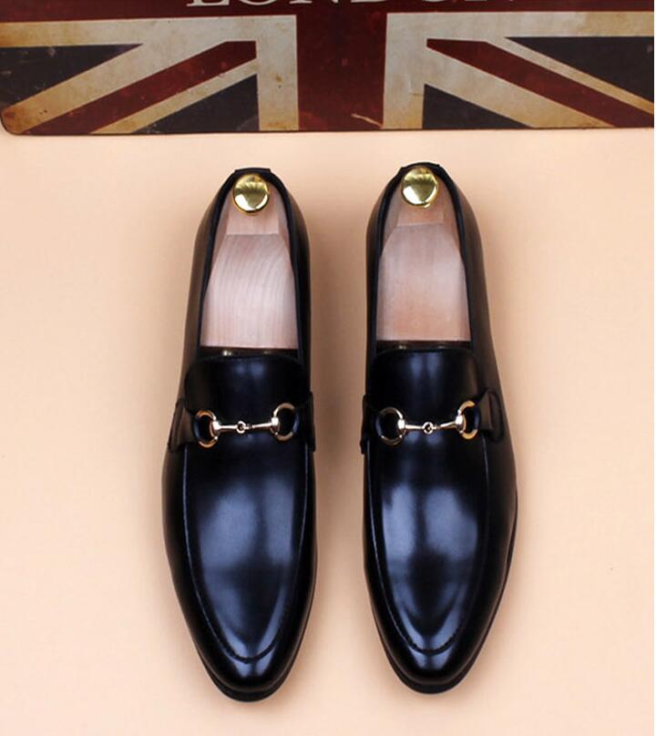 wedding dress shoes Homecoming men black horse bit buckle designer men business shoes Smoking Slipper US size : 6.5-9 #536
wedding dress shoes Homecoming men black horse bit buckle designer men business shoes Smoking Slipper US size : 6.5-9 #536