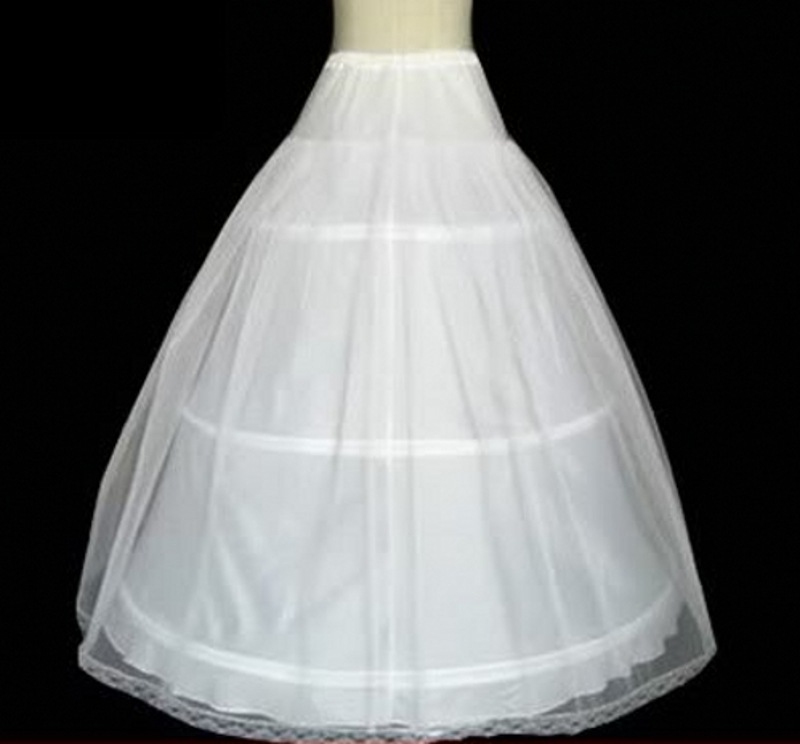 Real Image Ball Gown Wedding Dresses Petticoat Circle Hoops White Pannier Bustles Princess Slip Skirts Petticoat High Quality Link