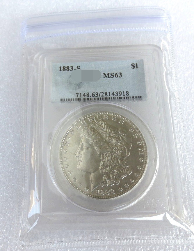 US Coin 1883S MS63 Morgan Dollar Craft Silver Coins Currency Senior Transparent Box
US Coin 1883S MS63 Morgan Dollar Craft Silver Coins Currency Senior Transparent Box