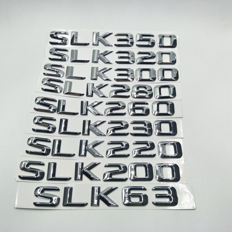 For Mercedes Benz SLK Class W171 SLK63 SLK200 SLK220 SLK230 SLK260 SLK280 SLK300 SLK320 SLK350 Car Chrome Alphabet Sticker Badge Emblem, Chrome silver
For Mercedes Benz SLK Class W171 SLK63 SLK200 SLK220 SLK230 SLK260 SLK280 SLK300 SLK320 SLK350 Car Chrome Alphabet Sticker Badge Emblem, Chrome silver