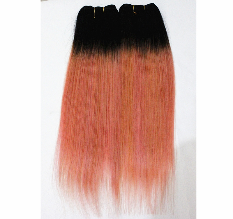Malaysian Human Hair 4 Bundles Straight 1B/Blonde colorized Hair Extensions Straight 1B/Purple 1B/Grey Colorful Double Hair Wefts