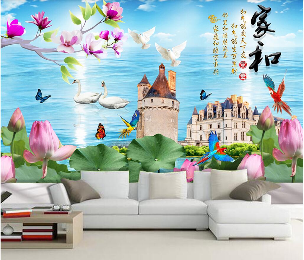 3d wallpaper custom photo Home and rich lotus magnolia swan background wall self-adhesive film murals wallpaper for walls 3 d, Picture shows
3d wallpaper custom photo Home and rich lotus magnolia swan background wall self-adhesive film murals wallpaper for walls 3 d, Picture shows
