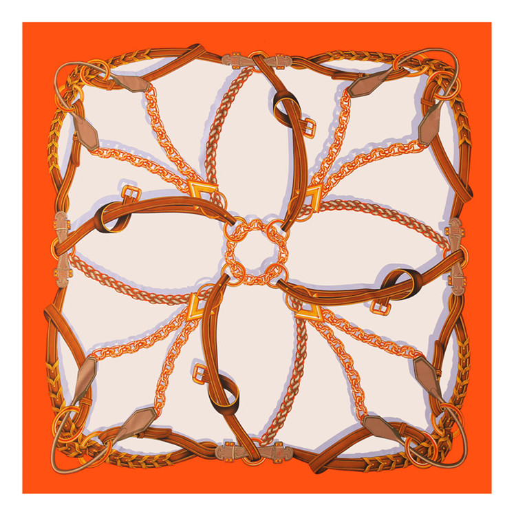 130*130CM Fashion Silk Scarf Women Large Shawls Stoles Melt Chain Print Square Scarves Echarpes Foulards Femme Wrap Bandanas, Blue;gray
130*130CM Fashion Silk Scarf Women Large Shawls Stoles Melt Chain Print Square Scarves Echarpes Foulards Femme Wrap Bandanas, Blue;gray