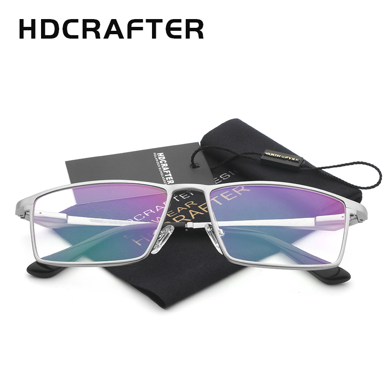HDCRAFTER Men Women Optical Frames Eyeglasses Frames Commercial Glasses Fashion Eyeglasses Prescription Aluminum frame