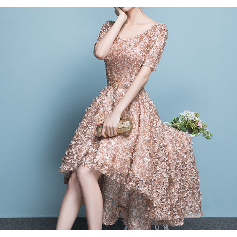 Stunning Hi Lo Prom Dresses Plus Size Custom Made Evening Gowns Prom Dress Sparkling Gold Sash 2018, Same as picture
Stunning Hi Lo Prom Dresses Plus Size Custom Made Evening Gowns Prom Dress Sparkling Gold Sash 2018, Same as picture