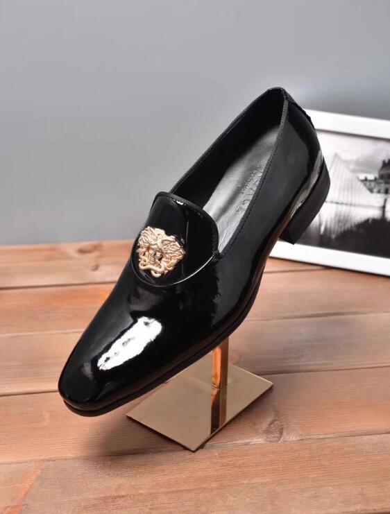 Handmade Men Genuine Leather Wedding Dress shoes Men Luxurious Prom and Banquet Loafers Men's Casual Flats Big Size 45, Black
Handmade Men Genuine Leather Wedding Dress shoes Men Luxurious Prom and Banquet Loafers Men's Casual Flats Big Size 45, Black