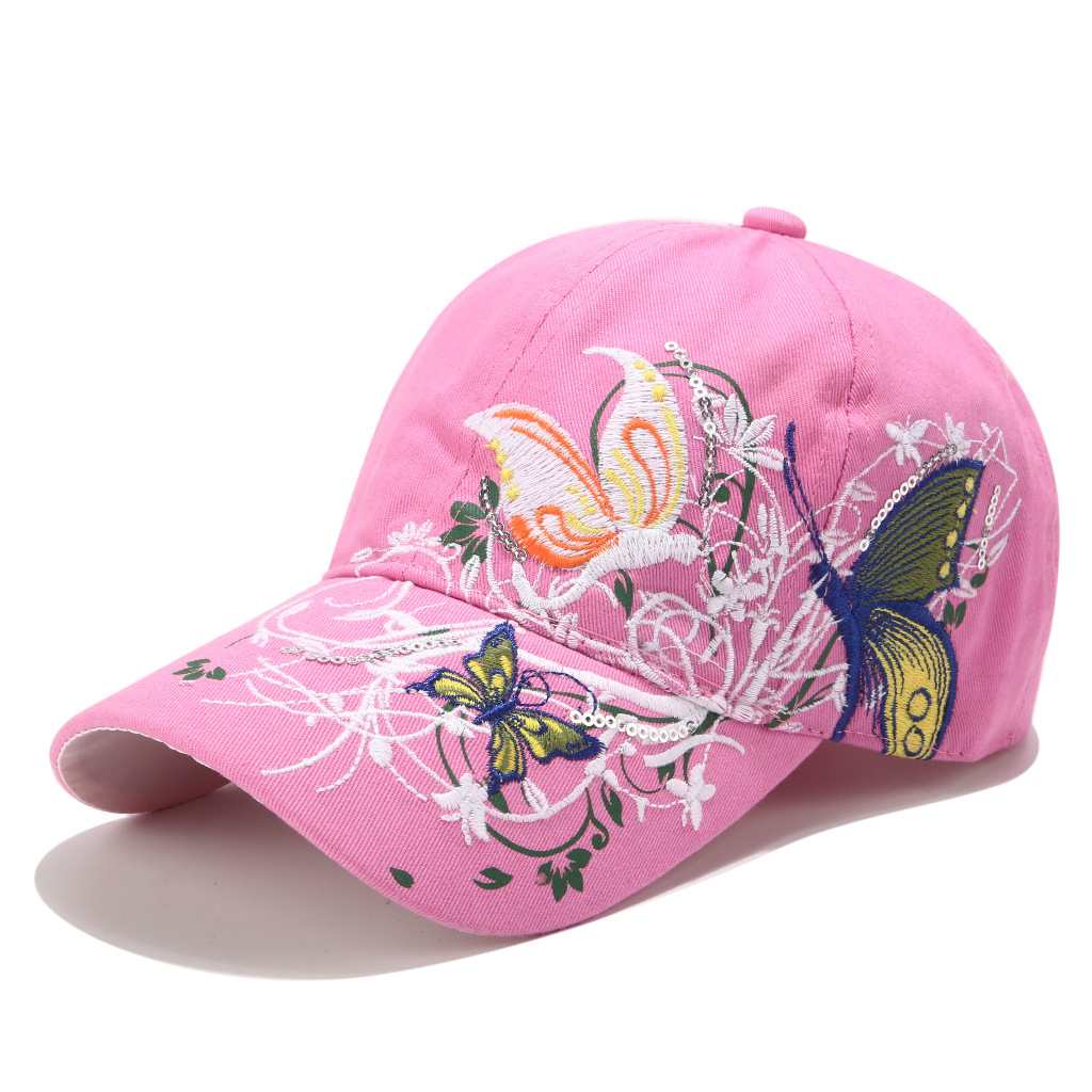 Butterfly Embroidered Cap Lady Sport Pink Duck Tongue Baseball Caps Beautiful Women Sunscreen Hat Free Shipping, Red
Butterfly Embroidered Cap Lady Sport Pink Duck Tongue Baseball Caps Beautiful Women Sunscreen Hat Free Shipping, Red