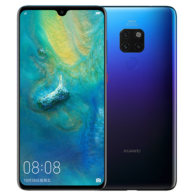 Original Huawei Mate 20 4G LTE Cell Phone 6GB RAM 64GB 128GB ROM Kirin 980 Octa Core HarmonyOS 6.53" Full Screen 24.0MP AI NFC 4000mAh Fingerprin