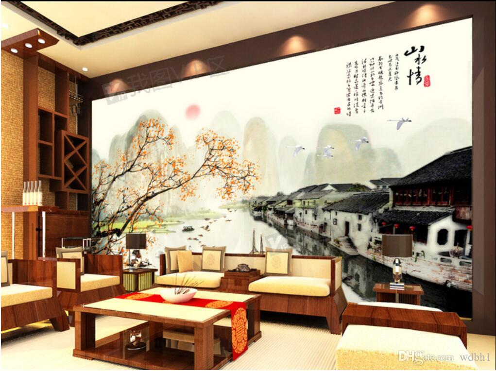 3d wallpaper custom photo Non-woven mural New Chinese ink landscape, Jiangnan TV background wall decoration muals wall paper for walls 3 d, Pictures show
3d wallpaper custom photo Non-woven mural New Chinese ink landscape, Jiangnan TV background wall decoration muals wall paper for walls 3 d, Pictures show
