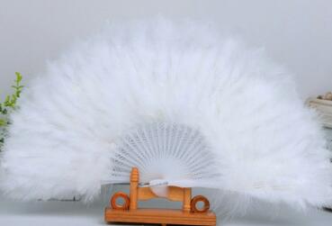 Beautiful feather fan dance props Wedding Party Hand Fancy Dress Costume Event Party Supplies 8pcs wholesale