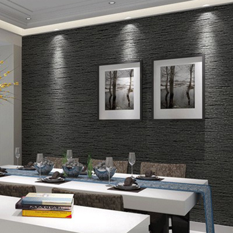 3D Non Woven Eco-Friendly Wallpaper Modern Minimalist Dark Gray Imitation Straw Wallpaper Living Room Study Office 3D Home Decor, Black grey
3D Non Woven Eco-Friendly Wallpaper Modern Minimalist Dark Gray Imitation Straw Wallpaper Living Room Study Office 3D Home Decor, Black grey