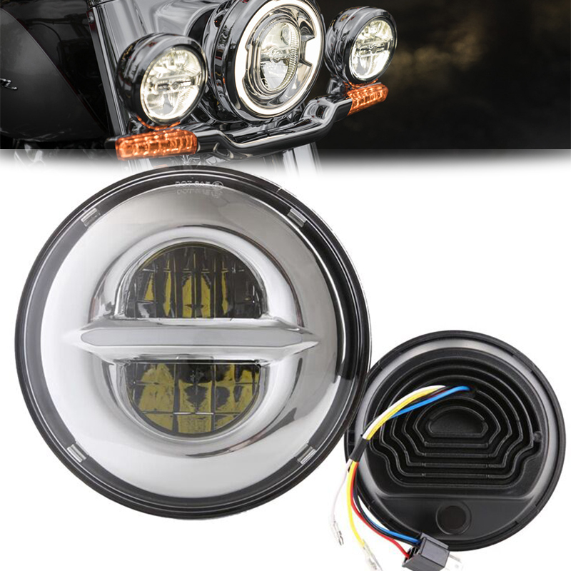 For Heritage Softail 7Inch LED Motorcycle DRL Headlight with Daytime Running Light Replacement Headlamp
For Heritage Softail 7Inch LED Motorcycle DRL Headlight with Daytime Running Light Replacement Headlamp