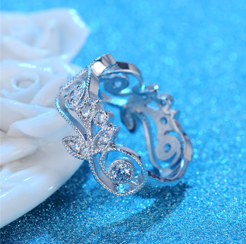 Sterg Sier Eternity Band Ring: 5A Cubic Zirconia CZ Dia Unique Wedding Jewelry for Women