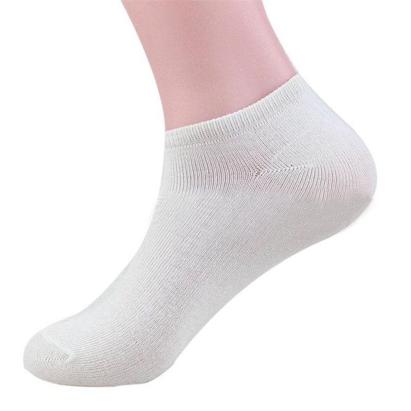 Wholesale- Feitong Men Socks Spring Summer Solid Color Casual Cotton Spandex Breathable Men's Socks Low Neckline Men Meias Sokken