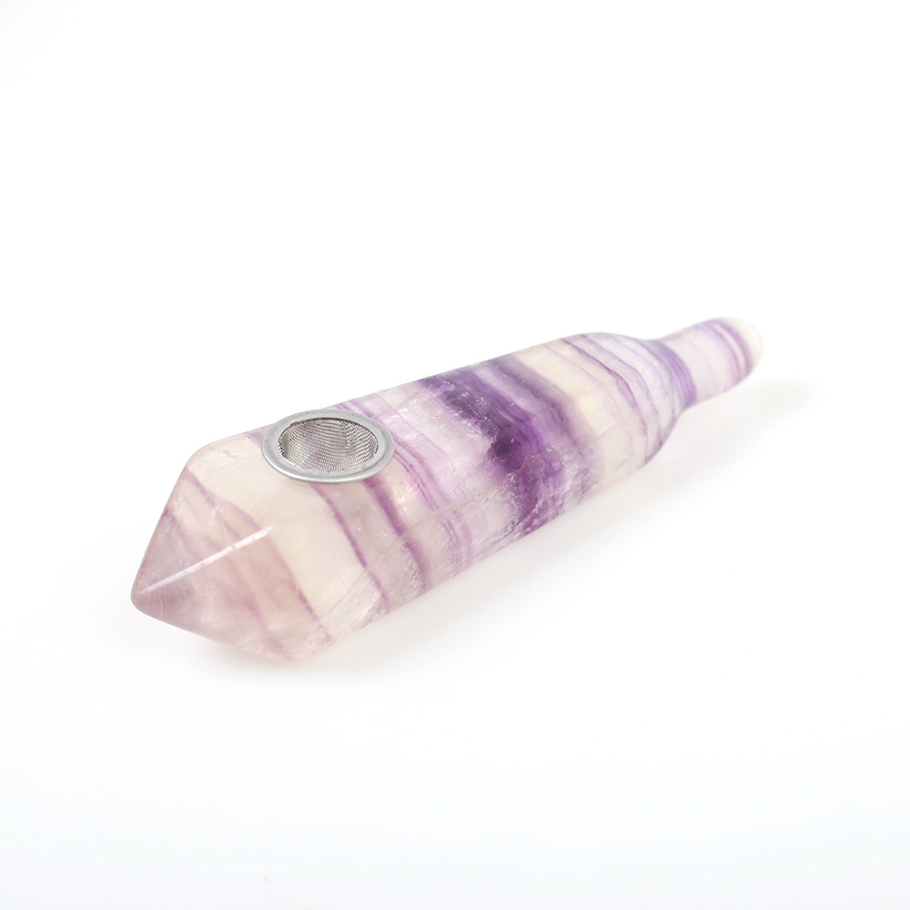 70-100mm Natural Quartz Crystal smoking pipe, Natural Crystal Smoking Pipes light-colored Rainbow Fluorite Pipes Smoking Pipe
70-100mm Natural Quartz Crystal smoking pipe, Natural Crystal Smoking Pipes light-colored Rainbow Fluorite Pipes Smoking Pipe