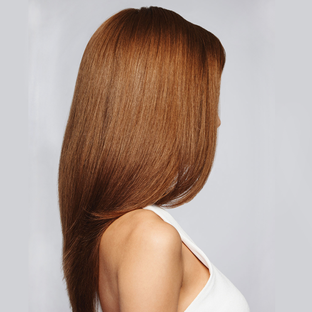 6# Glueless Full Lace Human Wigs with Baby Hair 150 Density high quality Brazilians Brown straight Pre Plucked lace front human Hair Wig