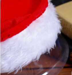 Christmas Spiral Spring Caps Children Adult Red Christmas Hat With White Plush Merry Christmas For New Year Decoration
