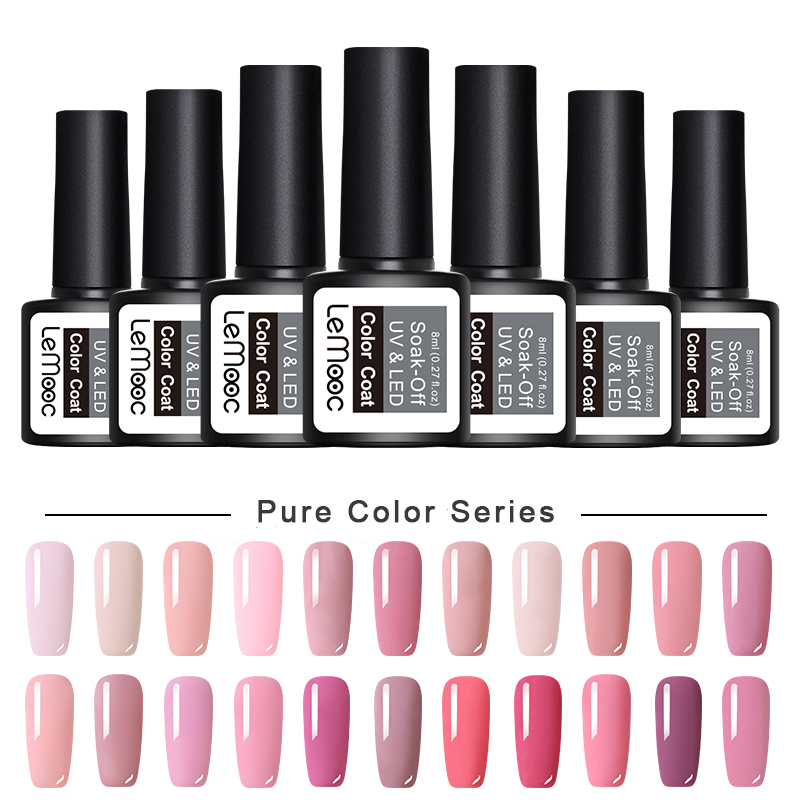 LEMOOC Gel Nail Polish 229 Pure Colors 8ml Soak Off Manicure UV Gel Varnish DIY Nail Art Lacquer, B051
LEMOOC Gel Nail Polish 229 Pure Colors 8ml Soak Off Manicure UV Gel Varnish DIY Nail Art Lacquer, B051