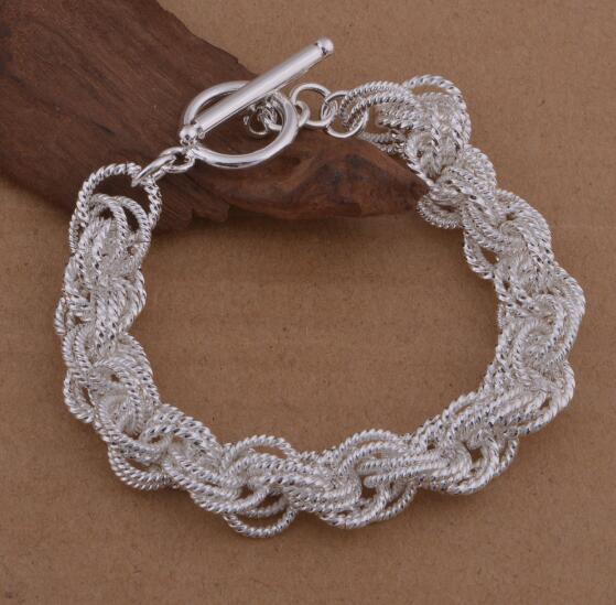 2018 New fashion 925 silver bracelets High grade sterling silver bracelets For Wedding Party Women Jewelry men bracelet charms