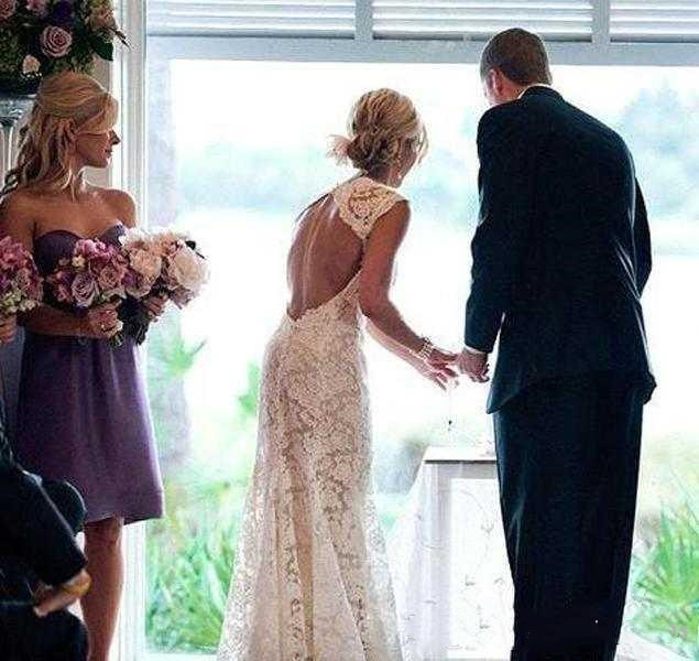 Country Style Full Lace Mermaid Wedding Dresses Boho Beach Bridal Gowns 2022 Vintage V Neck Open Back Sweep Train Bride Dress