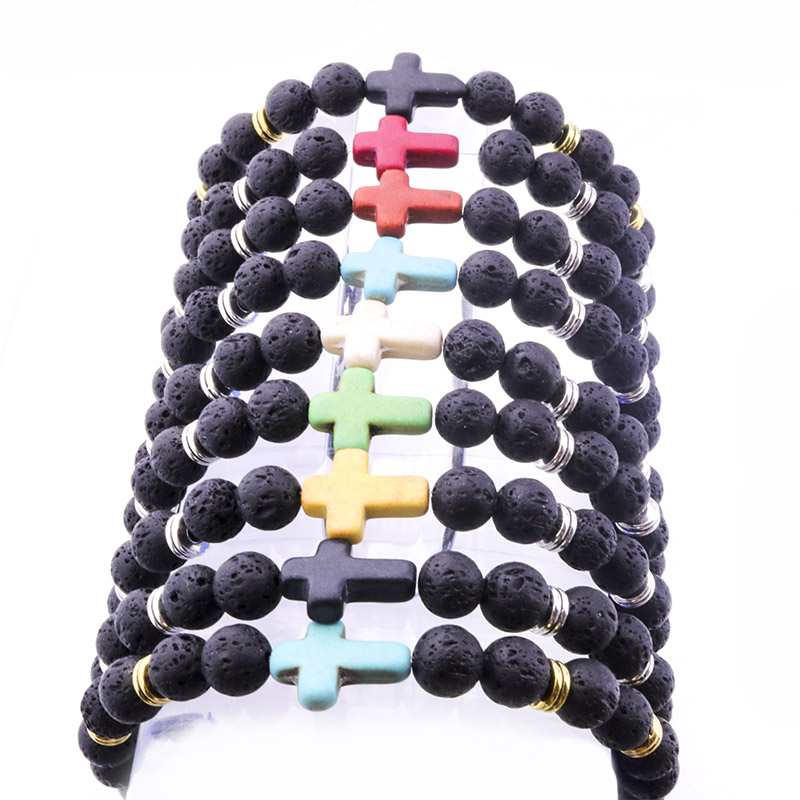new Essential Oil Perfume Diffuser 8mm Black Lava cross Stone Beads Bracelet Stretch Yoga Jewelry
new Essential Oil Perfume Diffuser 8mm Black Lava cross Stone Beads Bracelet Stretch Yoga Jewelry