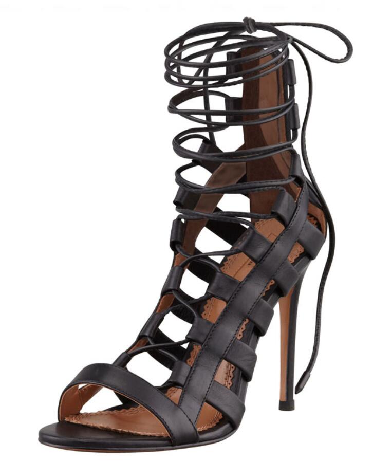 2018 Women Sandals Lace Up Gladiator Sandals Women party Shoes Cut Out High Heels Sandals New Black Fringe Sandal Summer
2018 Women Sandals Lace Up Gladiator Sandals Women party Shoes Cut Out High Heels Sandals New Black Fringe Sandal Summer