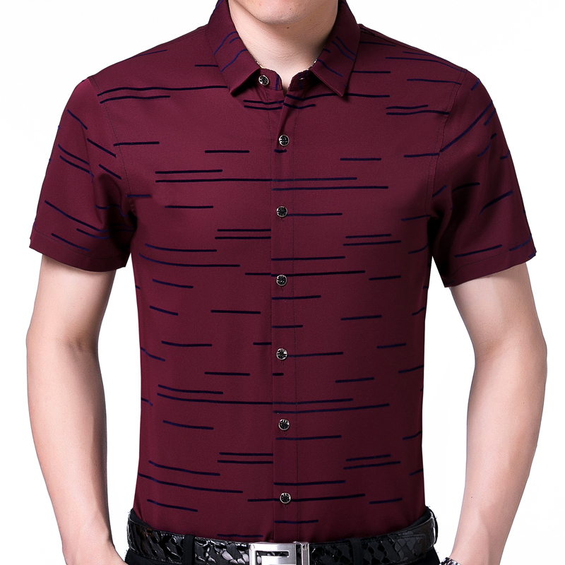 2018 new summer short sleeve men shirt striped dress casual slim fit social clothes shirts mens fashion high quality 6006, Purple
2018 new summer short sleeve men shirt striped dress casual slim fit social clothes shirts mens fashion high quality 6006, Purple